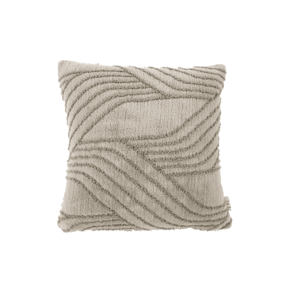 Tiseco Kussen Everly 45x45 Cm Taupe
