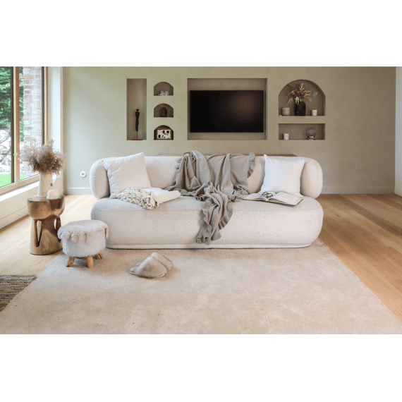 Tiseco Plaid Rufflette 130x170 Cm Ivory