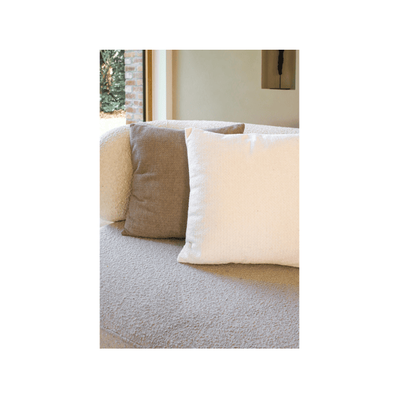 Tiseco Kussenhoes Bouclette 45x45 Cm Ivory