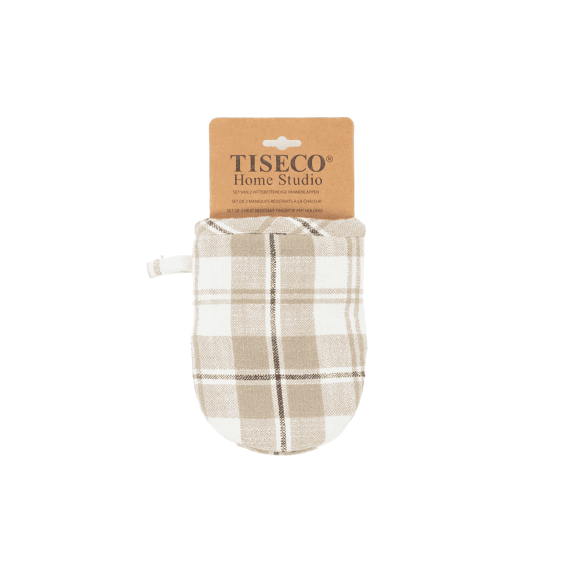 Tiseco Gripper Lauren 14x18 Cm Beige Set/2