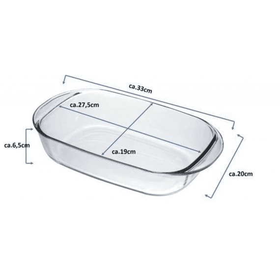 Duralex Ovenchef Ovenschotel Rechthoekig 33x20x6,5cm 2,5l