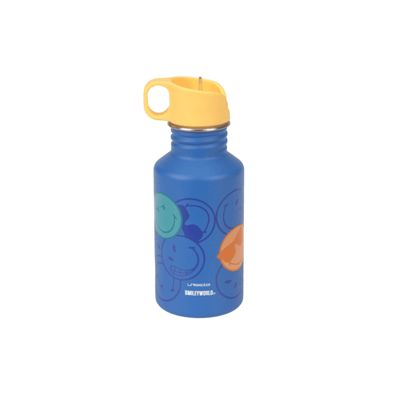 Lassig Drinkfles Smileyworld Stainless Steel 500ml Electric Blue