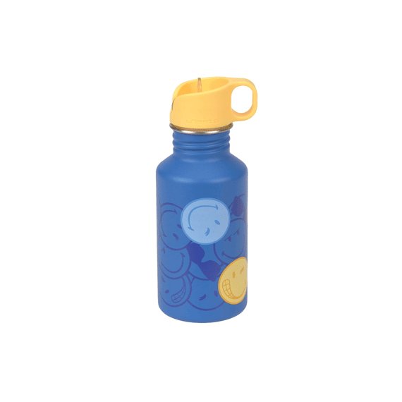 Lassig Drinkfles Smileyworld Stainless Steel 500ml Electric Blue