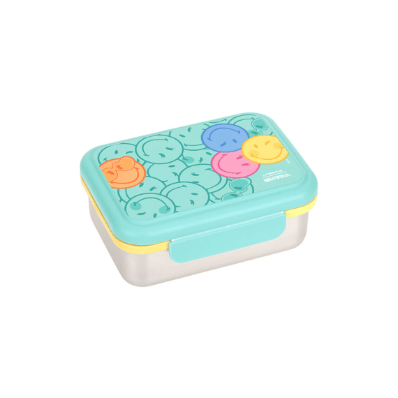 Lassig Lunchbox Smileyworld Stainless Steel Turquoise