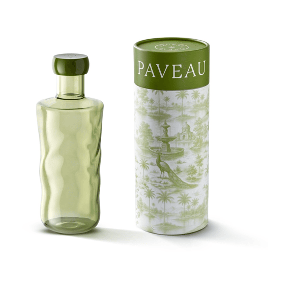Paveau Swirl Fles Medium 0.75l Moss Mosgroen