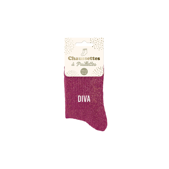 Glittersokken Diva