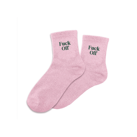 Glittersokken Fuck Off