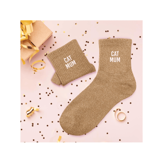 Glittersokken Cat Mum