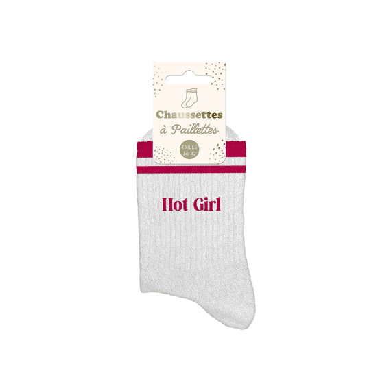 Glittersokken Met Band Hot Girl