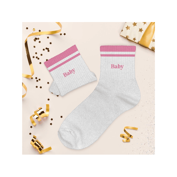 Glittersokken Met Band Baby