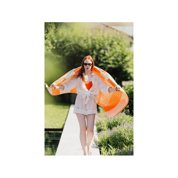 Twenthe Noos Plage Privee   450 Gram Per Vierkante Meter 100x180 Orange