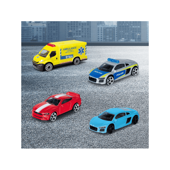 Dickie Double Track Garage Met 4 Voertuigen