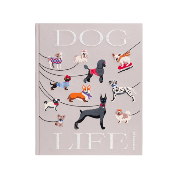 Printworks Fotoalbum Geborduurd Dogs Beige Multi