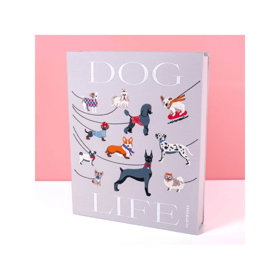 Printworks Fotoalbum Geborduurd Dogs Beige Multi