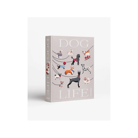 Geborduurd Foto Album Dogs Beige Multi
