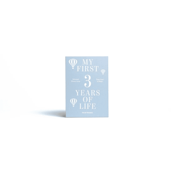 Printworks Fotoalbum Baby My First 3 Years 3-pack Licht Blauw