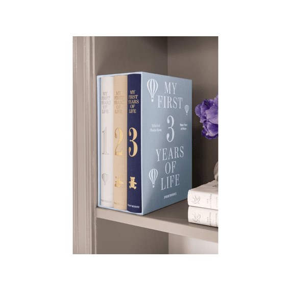 Printworks Fotoalbum Baby My First 3 Years 3-pack Licht Blauw