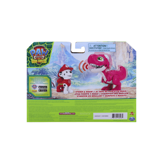 Paw Patrol Dino Movie Roaring Dino And Marshall