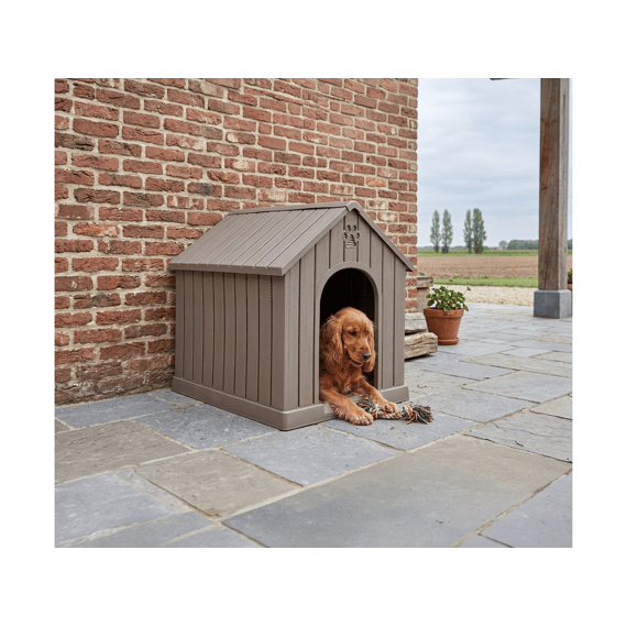 Practo Garden Hondenhok Taupe 66x62x67cm