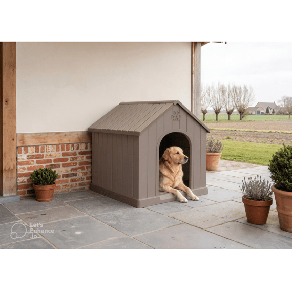 Practo Garden Hondenhok Taupe 97x92x98cm Billy Cooper