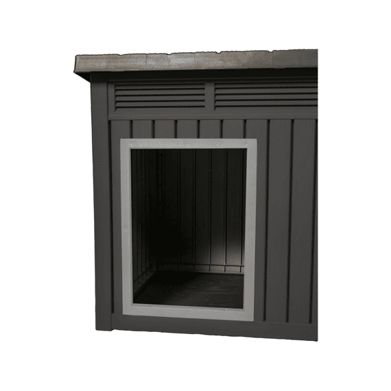 Practo Garden Hondenhok Zwart 80x109x84cm