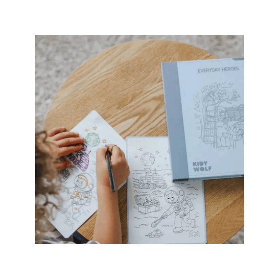 Kidywolf Kidydraw Pad Refill Everyday Heroes +6 Jaar