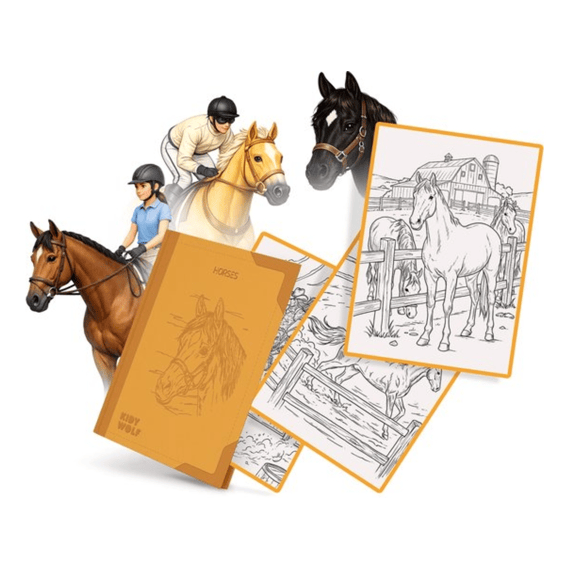 Kidywolf Kidydraw Pad Refill Horses +8 Jaar