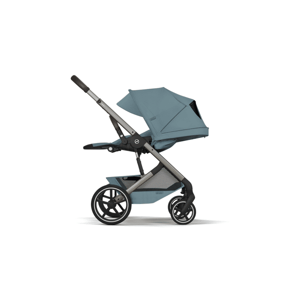 Cybex Balios Kinderwagen met Zit + Plooibare Draagmand Stormy Blue