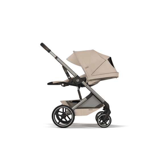 Cybex Balios Kinderwagen met Zit + Plooibare Draagmand Almond Beige