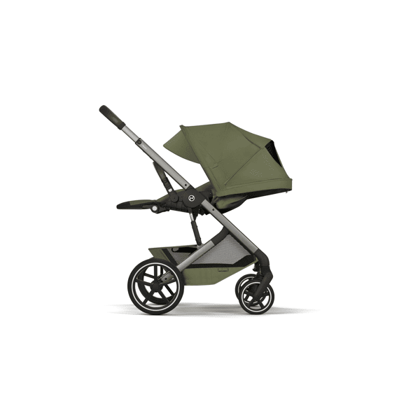 Cybex Balios Kinderwagen met Zit + Plooibare Draagmand Moss Green