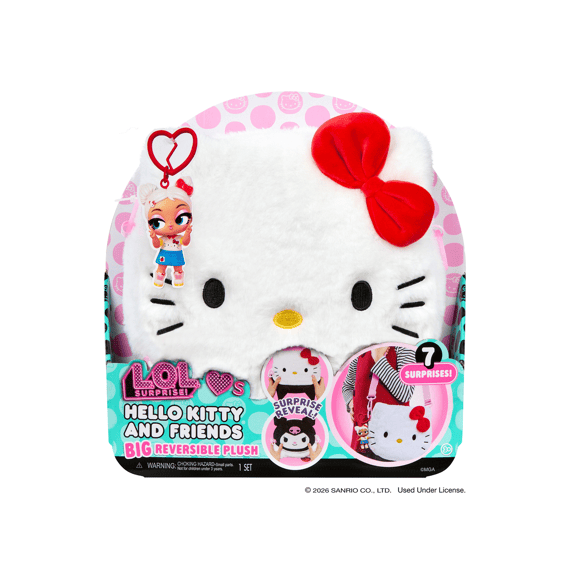 L.o.l. Surprise Loves Hello Kitty & Friends Big Reversible Plush Assortiment