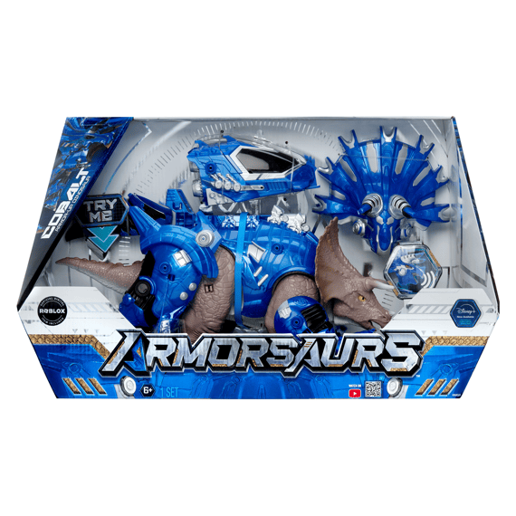 Armorsaurs Armor Up Dinosaur Triceratops Cobalt