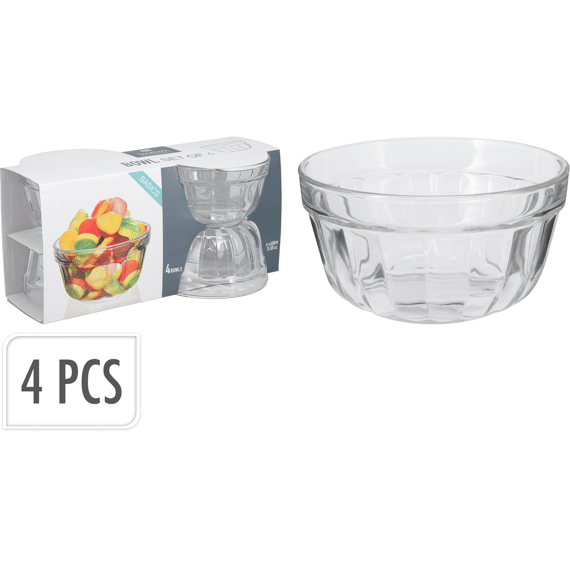 Schaal Glas Set 4dlg 460ml