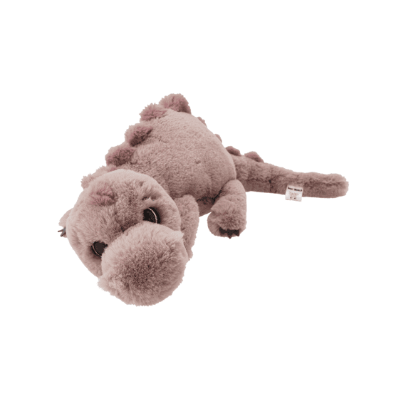 Dino World Knuffel Dino Liggend Lichtbruin 50cm
