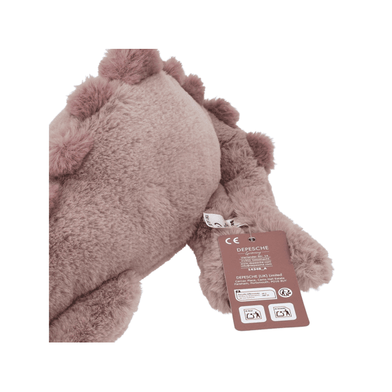 Dino World Knuffel Dino Liggend Lichtbruin 50cm
