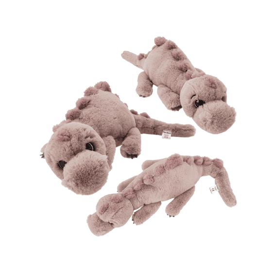 Dino World Knuffel Dino Liggend Lichtbruin 50cm