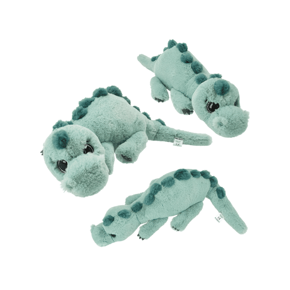 Dino World Knuffel Dino Liggend Lichtgroen 50cm