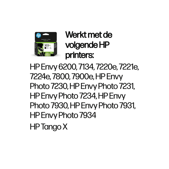 Hp 303 Xl Cartridge Inkjet Zwart