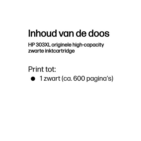 Hp 303 Xl Cartridge Inkjet Zwart