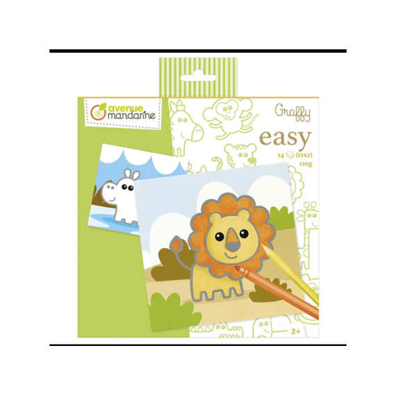 Kleurboek Graffy Easy Wilde Dieren