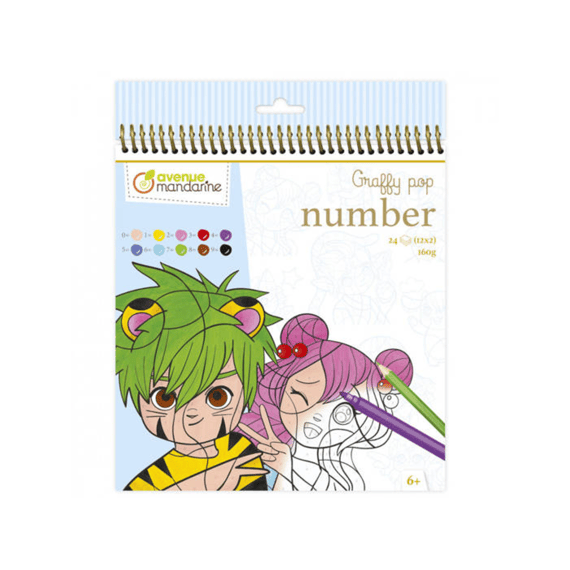 Kleurboek Graffy Pop Manga Kleuren Op Nummer