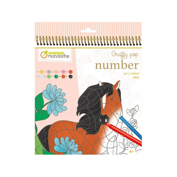 Kleurboek Graffy Pop Paarden Kleuren Op Nummer