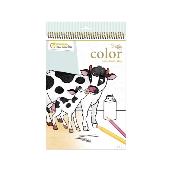 Kleurboek Graffy Color Boerderijdieren Mama-baby