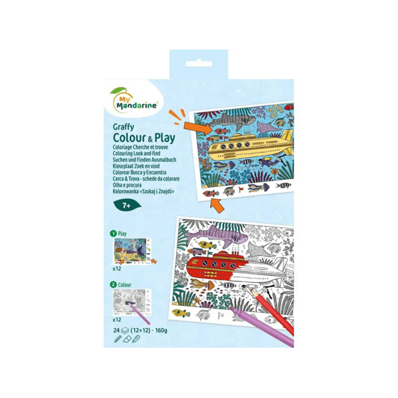 Kleurboek Graffy Colour & Play Zoek En Vind Zee