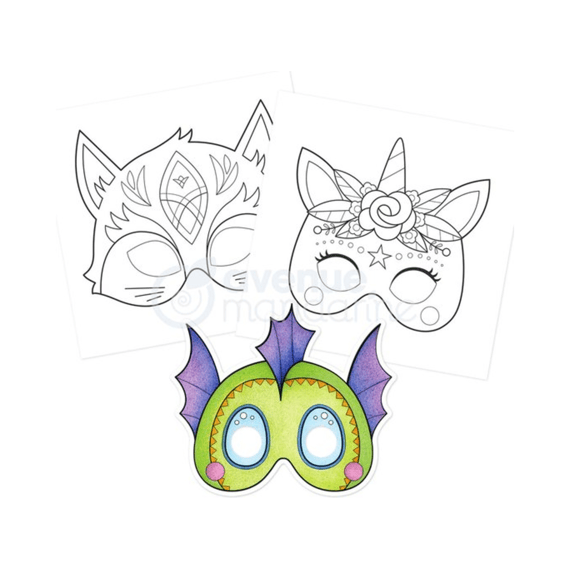 Kleurboek Graffy Pop Mask Fantasiedieren