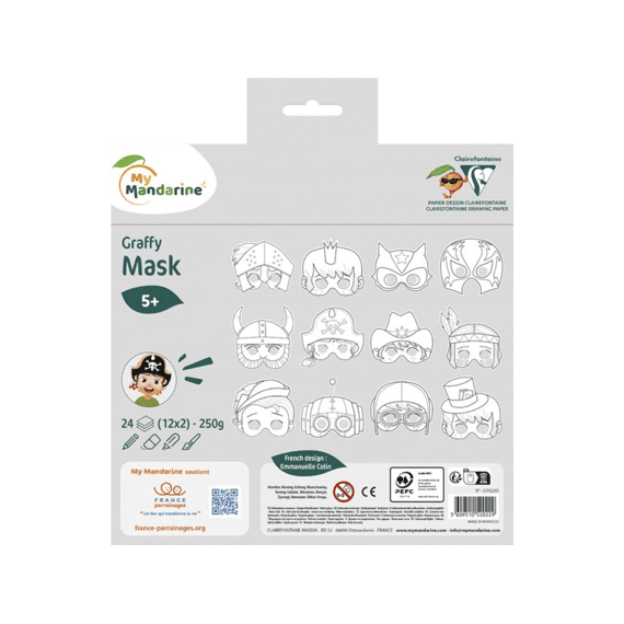 Kleurboek Graffy Pop Masker Jongen