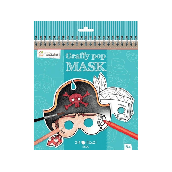 Kleurboek Graffy Pop Masker Jongen