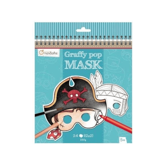 Kleurboek Graffy Pop Masker Jongen