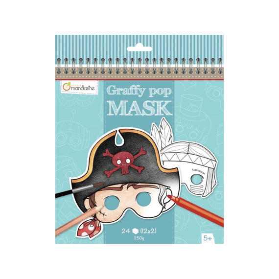 Kleurboek Graffy Pop Masker Jongen