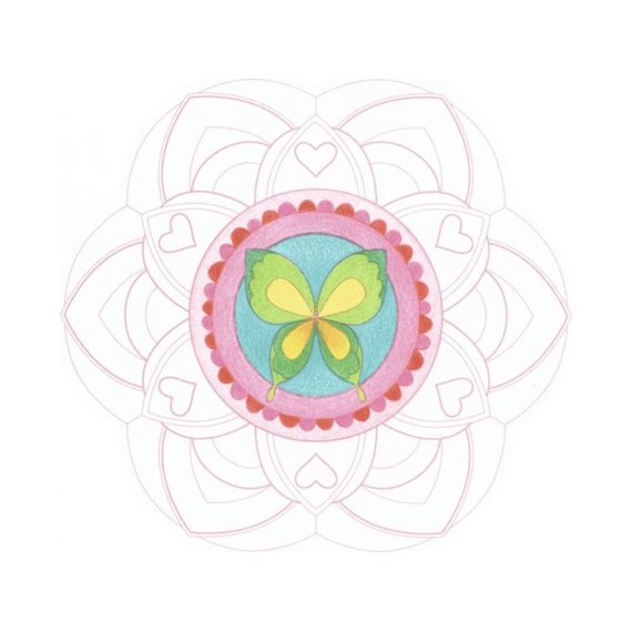 Kleurboek Graffy Pop Mandala Meisje